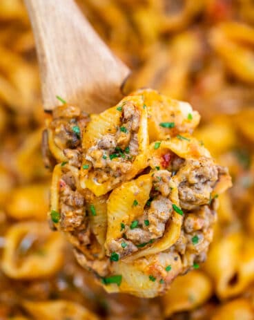 Creamy Beef and Shells