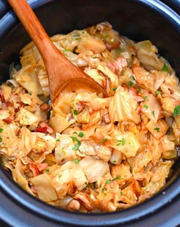 Slow Cooker Cabbage and Bacon