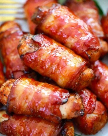 Air Fryer Bacon Wrapped Chicken Tenders