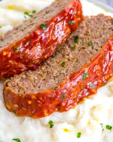 meatloaf with mashed potatoes